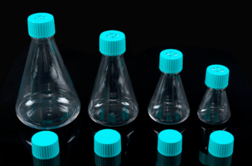1000ml petg erlenmeyer flask vent cap flat bottom rnase dnase free individually wrapped sterile 